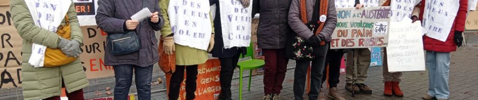 Quelques membres du Gang des Vieux en Colère à Couvin