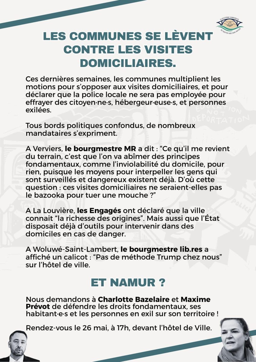 Affiche Les Communes se lèvent contre les visites domiciliaires